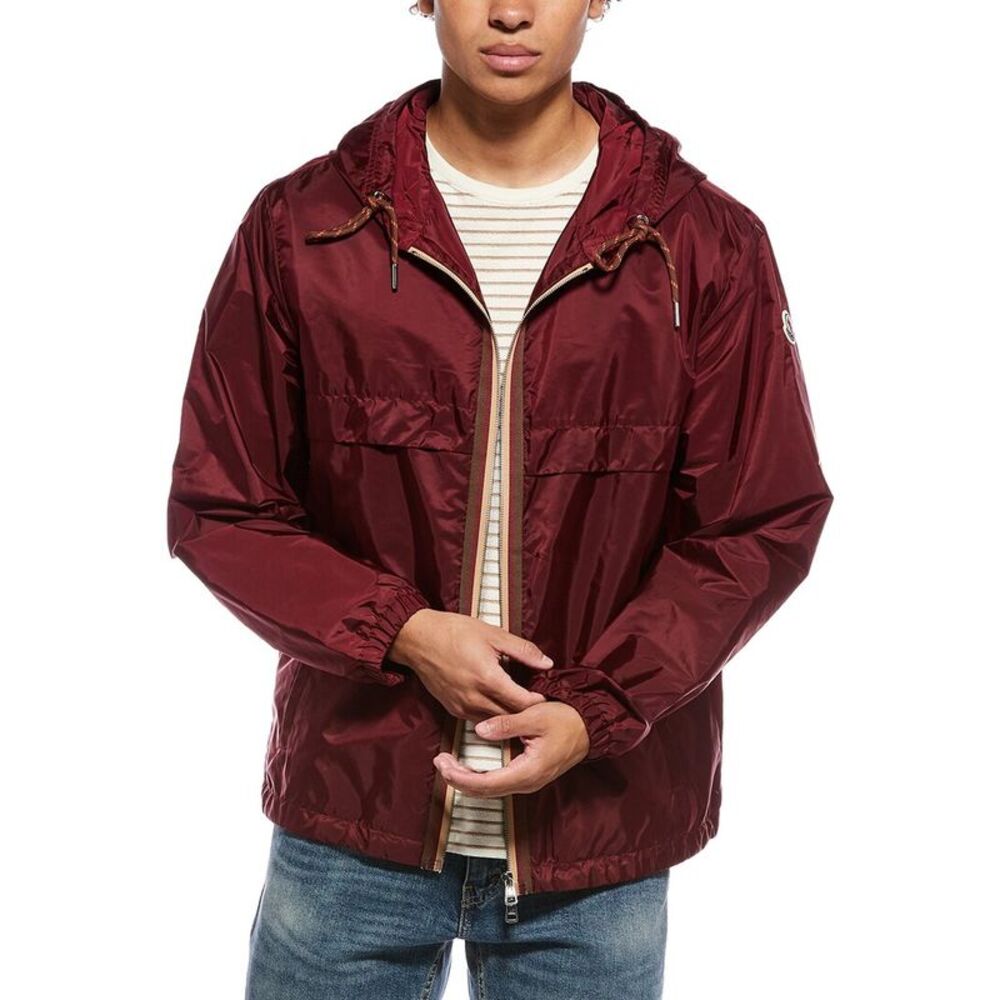 Moncler Mens  Solid Jacket, Red